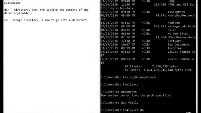 File Management - Part 1A - DOS Commands смотреть онлайн