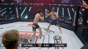 ВЫРУБИЛ С КОЛЕНА!!!!  БОЙ  Шавхала Чурчаева и Филиппа Косырева