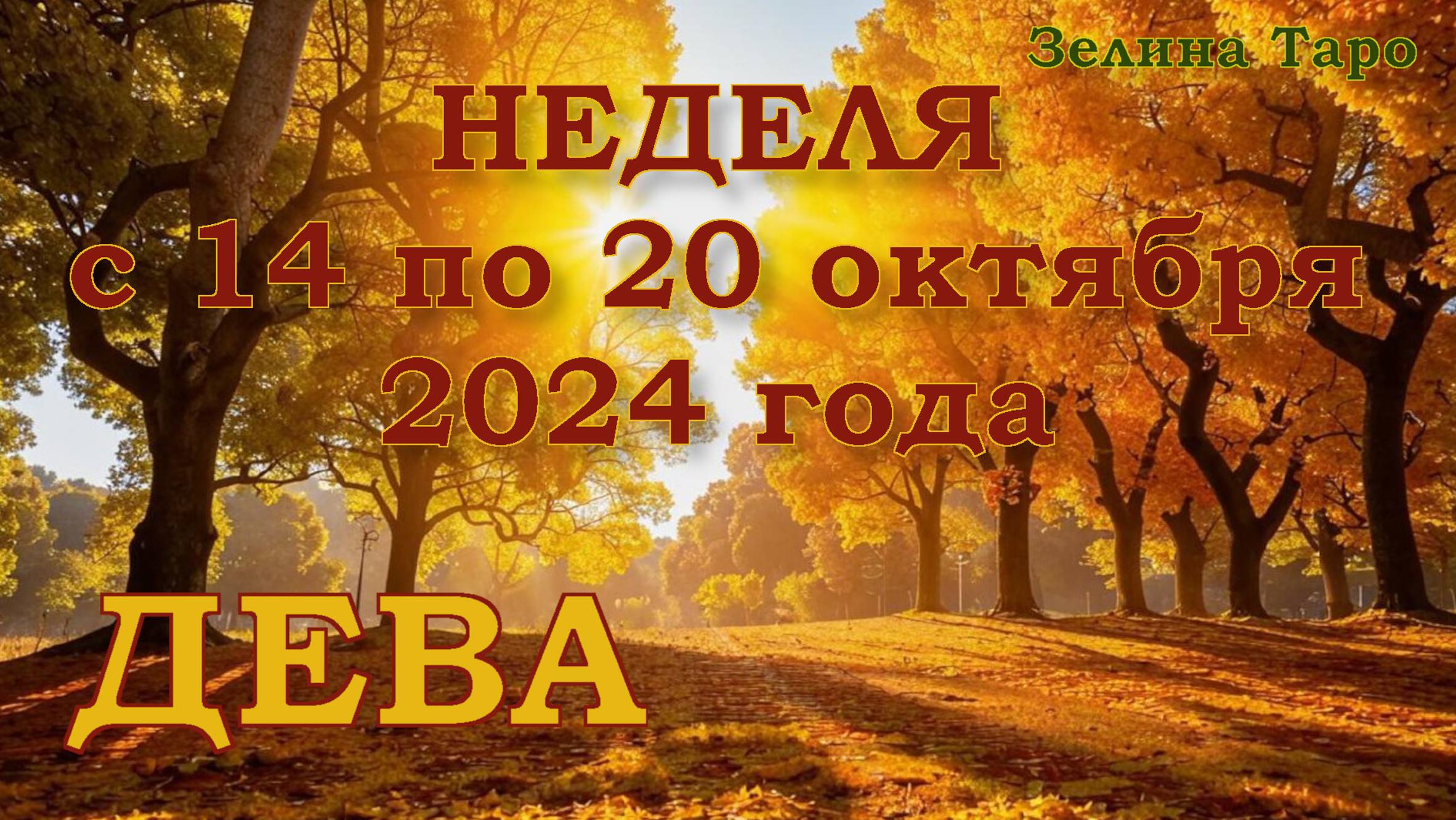ДЕВА | ТАРО прогноз на неделю с 14 по 20 октября 2024 года