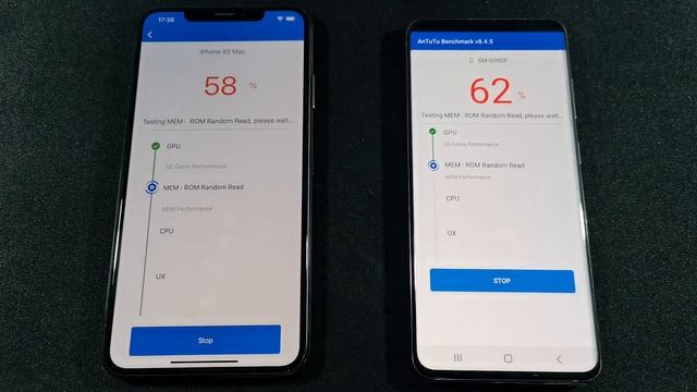 Iphone XS Max Vs Samsung S20 Antutu Benchmark Test