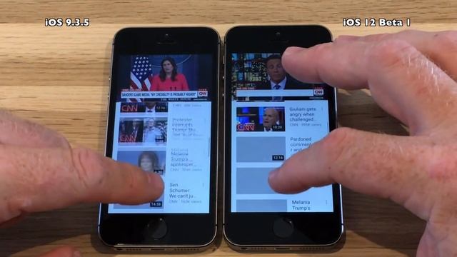 Speed Test : iPhone 5S - iOS 9.3.5 vs iOS 12 Beta 1 Build 16A5288q смотреть онлайн