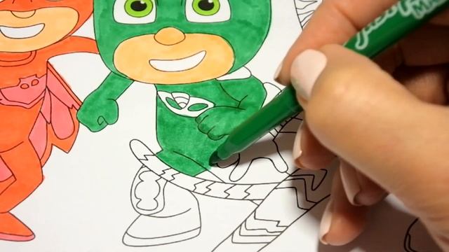 PJ Masks Heroes Coloring Герои в масках раскраска героев