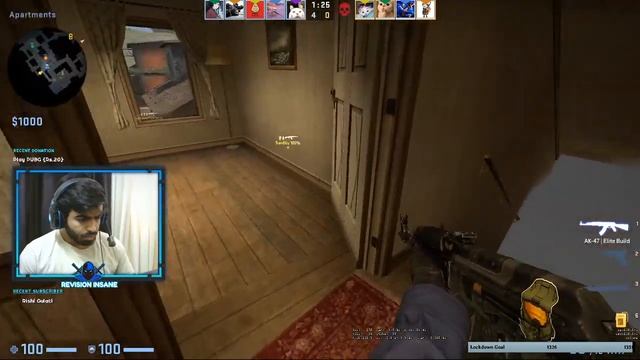 Faceit (!insta) | CS:GO India Live Stream - Revision Insane смотреть онлайн