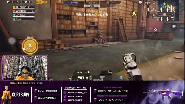 🔴 CURLBURY IS LIVE : PUBG MOBILE | ROAD TO 2K | SUBSCRIBERS GAME смотреть онлайн