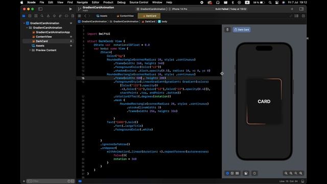 SwiftUI Tutorial: Dynamic Gradient Border Animations on Cards смотреть онлайн
