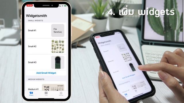 วิธีแต่ง iPhone ให้สวยด้วย widget และ icon app ใน ios14 | โทนสีเขียว ธีมกระบองเพชร เน้นความสวยงาม смотреть онлайн