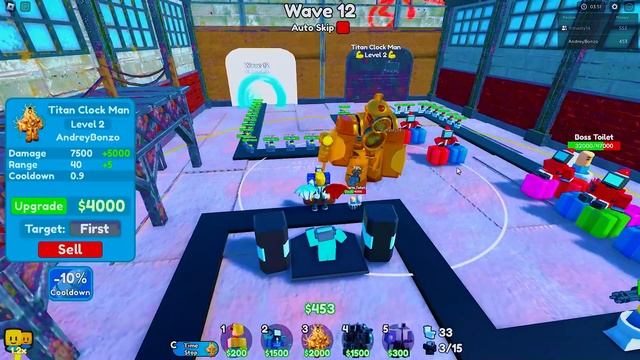 МАКСИМАЛЬНЫЙ TITAN CLOCKMAN в Toilet Tower Defense