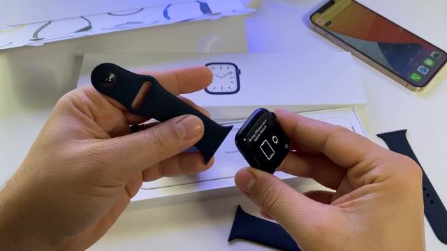 Prezentare si unboxing ceas Apple Watch seria 7 de 45mm, Negru Midnight Sport Band смотреть онлайн