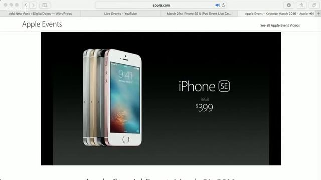 Apple March 21st iPhone SE & iPad Event Live Coverage смотреть онлайн