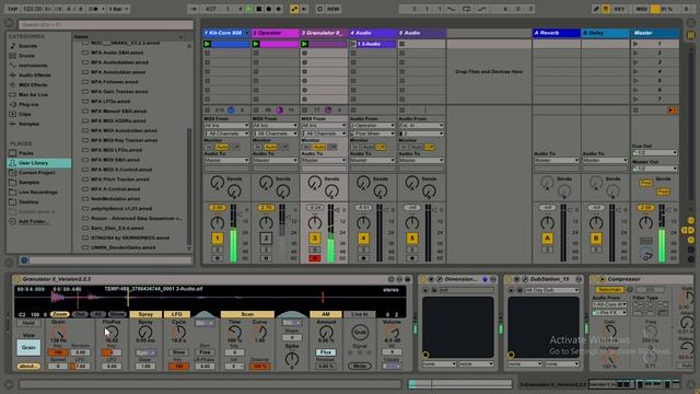 Grainy 808’s and dub techno chords in Ableton смотреть онлайн