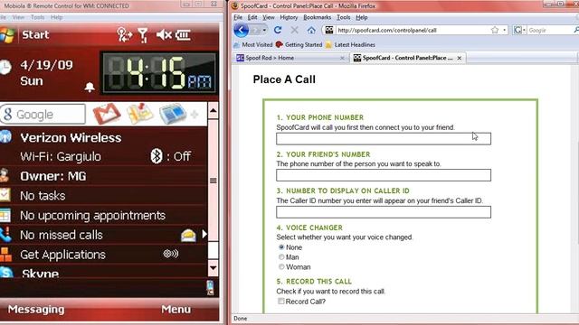 The Spoof Card - Quick Demonstration - Change Caller ID - www.spoofrod.com SpoofCard смотреть онлайн