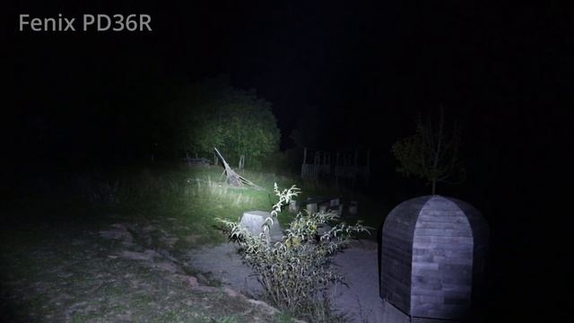 Fenix PD36R Vs. PD36R V2.0 LED Flashlight Torch Review Beamshots