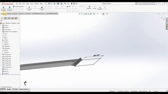 ✔ SolidWorks Tutorial: Fighting Knife «V-42 STILETTO» смотреть онлайн