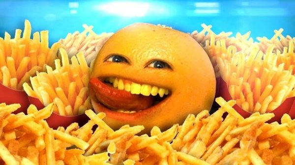 Annoying Orange - Fry-day (Rebecca Black Friday Parody)(1 Hour Loop)