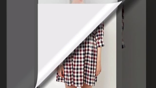 Top50 trendy and innocent check print casual wear cotton fabric girls tunic shirts skater dresses d смотреть онлайн
