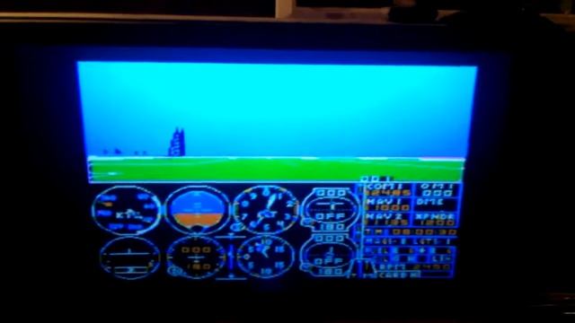 Apple IIc Sublogic Flight Sim II on a 42" LCD смотреть онлайн