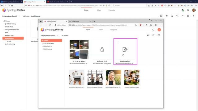 Synology Photo-Sicherung für ganze Familie in einem Freigabe Ordner einrichten - so geht´s bei DSM7 смотреть онлайн