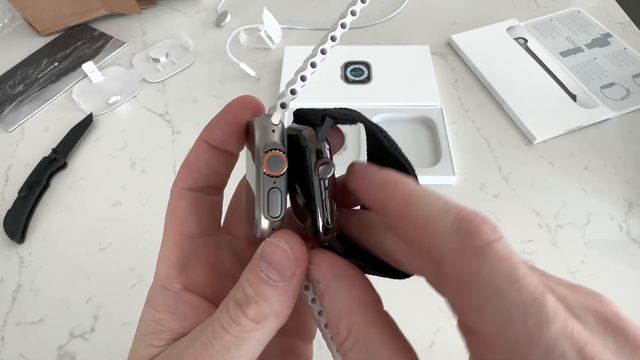 Apple Watch Ultra Unboxing & First Impressions | Watch Band Color Comparison | Series 7 vs Ultra смотреть онлайн
