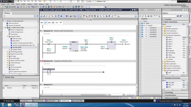 Random number generator in TIA Portal. Part3 смотреть онлайн