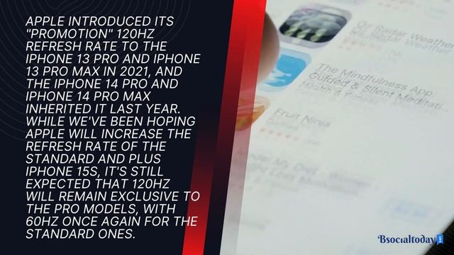 Does the iphone 15 feature a high refresh rate display | Bsocialtoday смотреть онлайн