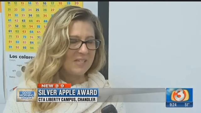 CTA Liberty School teacher presented with Silver Apple Award смотреть онлайн