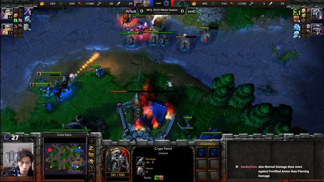 Sok (HU) vs 120 (UD) - WarCraft 3 - Recommended - Hold the Door - WC2956 смотреть онлайн