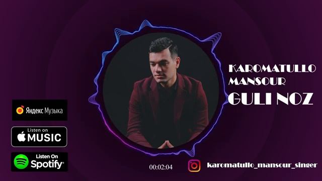 KaromaTullo Mansour - Guli Noz Official Music | Кароматуллои Мансур - Гули ноз 2022 #mkm_group