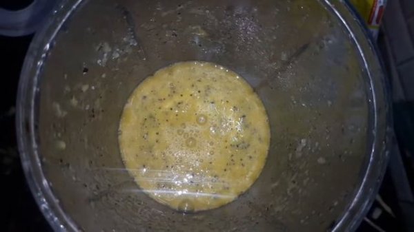 Passion fruit apple milk shake