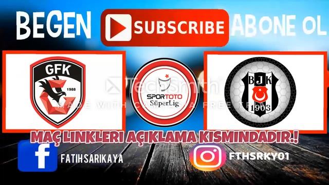 GAZİŞEHİR GAZİANTEPSPOR BEŞİKTAŞ MAÇI CANLI İZLE смотреть онлайн