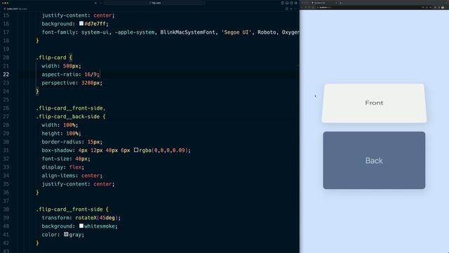 Flip Card in CSS (Like Apple) смотреть онлайн