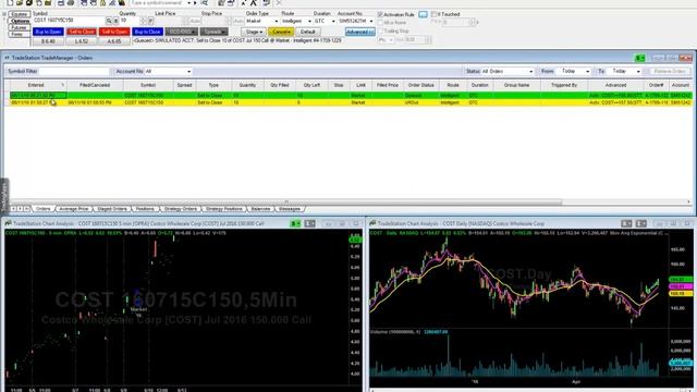 TradeStation - Setting Up an OCO Option Trade смотреть онлайн