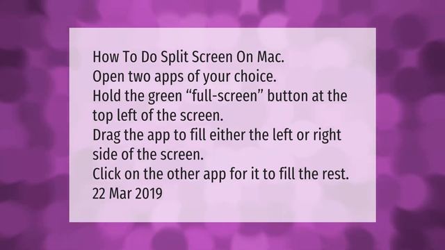 Why won't my Mac do split screen? смотреть онлайн