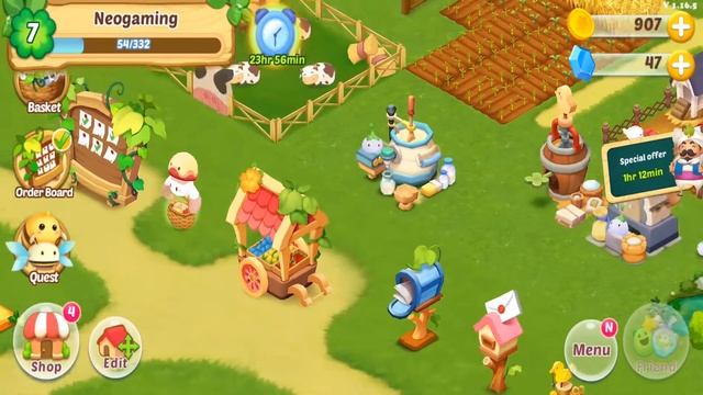 Happy Ranch: Gameplay Walkthrough Part 4 - Friends And Gifts (iOS, Android) смотреть онлайн