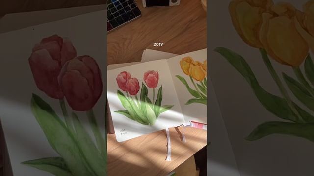 За каждой красивой иллюстрацией, стоит большой опыт с ошибками и практикой ✨ #акварель #иллюстратор смотреть онлайн