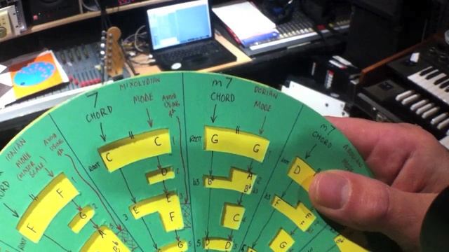 A Chord & Scale Wheel - an easy to use music theory tool смотреть онлайн