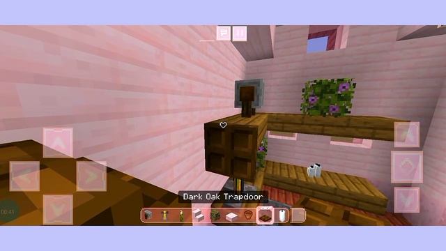 Minecraft tutorial : How to build Pink house step by step смотреть онлайн