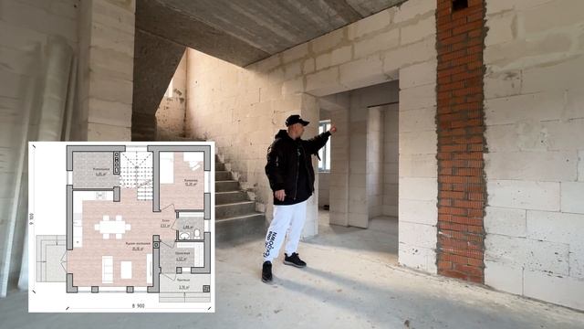 Обзор двухэтажного дома площадью 121.6 м2 в Машиностроителе 🏠 смотреть онлайн