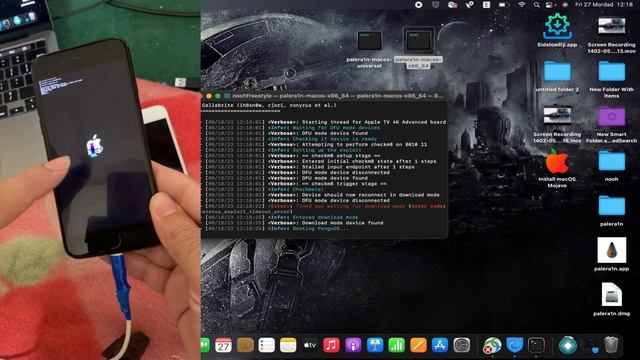 طريقة تحميل جلبريك PaleRa1n بدون اخطاء Jailbreak IOS 16.6 /15.7.8 Using PaleRa1n Mac | Install Sile