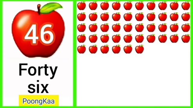 Math Kids - Count 1-100 - Introduction To Numbers - Apple Numbers - PoongKaa