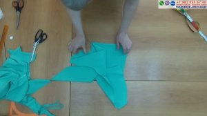 БЛУЗКА ПРОСТОГО КРОЯ "ПО КОСОЙ",  КРОЙ СРАЗУ НА ТКАНИ ПРОСТО - ШИТЬЁ ДЛЯ НАЧИНАЮЩИХ ТИМОФЕЕВ А.