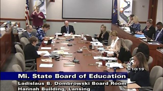 Michigan State Board of Education Meeting for September 10, 2019 - Afternoon Session смотреть онлайн