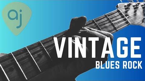 Vintage Blues Rock Jam Track Guitar Backing Track (Am - 71 BPM)