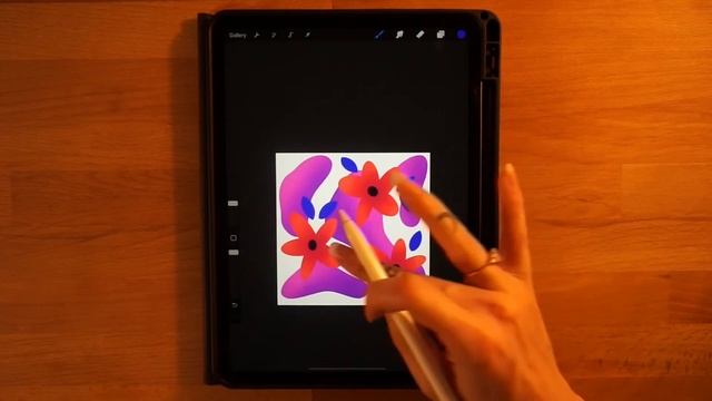 How To Make a Repeating Pattern in Procreate + Flower Pattern Tutorial смотреть онлайн