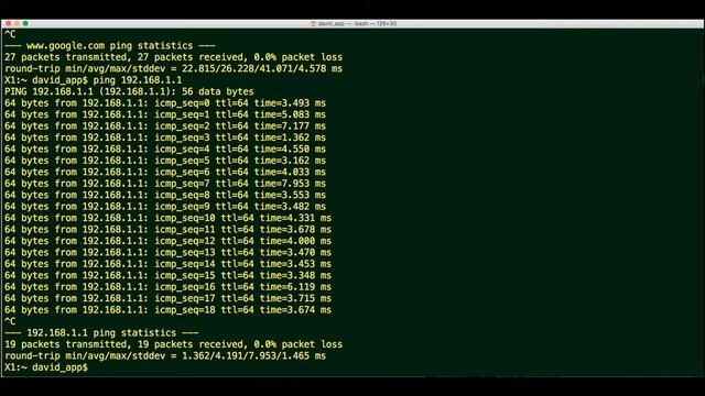 MAC Terminal - Basic Ping Command смотреть онлайн