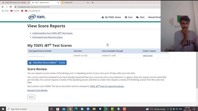 Reacting to My TOEFL IBT Scores смотреть онлайн