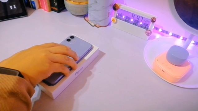 IPhone 11 purple unboxing 2022 (128gb) | change from android to iPhone | shopee + aesthetic | asmr смотреть онлайн