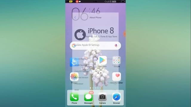 OPPO (ColorOS) Theme iPhone 8 White Any OPPO & Realme A37 A3S All смотреть онлайн