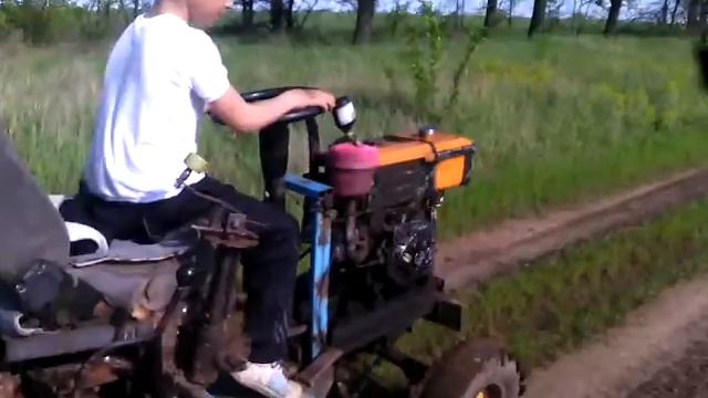 ТРАКТОР С МОТОБЛОКА КЕНТАВР 1070! смотреть онлайн