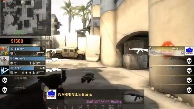 CS:GO 4K 1v4 Boris смотреть онлайн