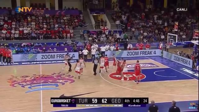 Furkan Korkmaz Sinirlendi Türkiye Milli Takım Basketbol Avrupa şampiyonasında Gürcistan Kavga Izle